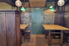 Bank safe in working studio - fire was  a big menace for chicagoans since the big fire of 1871